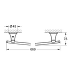 Grohe Uzun Havluluk 600 mm Grandera Krom - 40629000