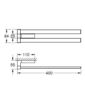 Grohe Selection Cube Havluluk - 40768000