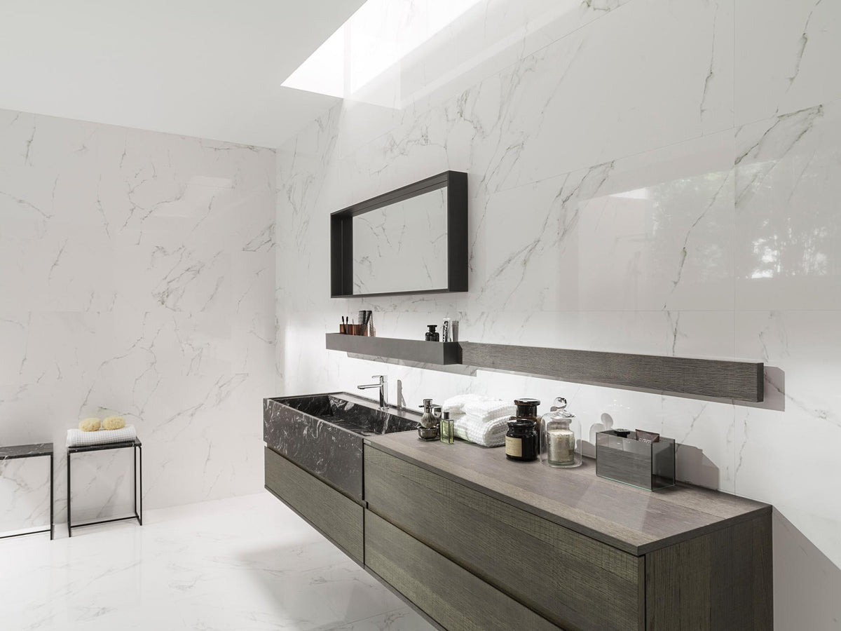 Porcelanosa Yer Karosu Marmol Carrara Blanco Parlak  43,5 x 43,5 cm — Porcelanosa seri görseli