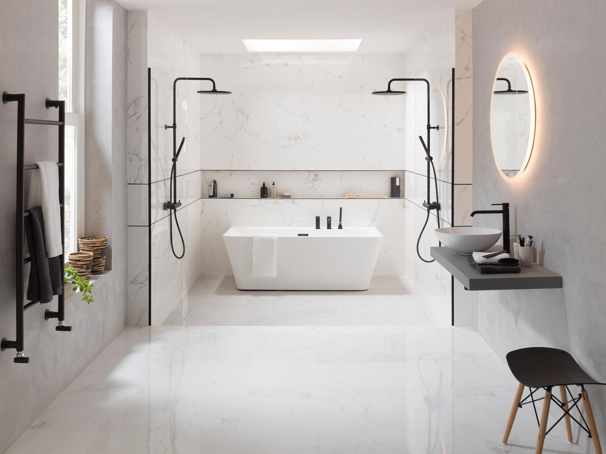 Porcelanosa Yer Karosu Marmol Carrara Blanco Parlak  43,5 x 43,5 cm — Porcelanosa seri görseli