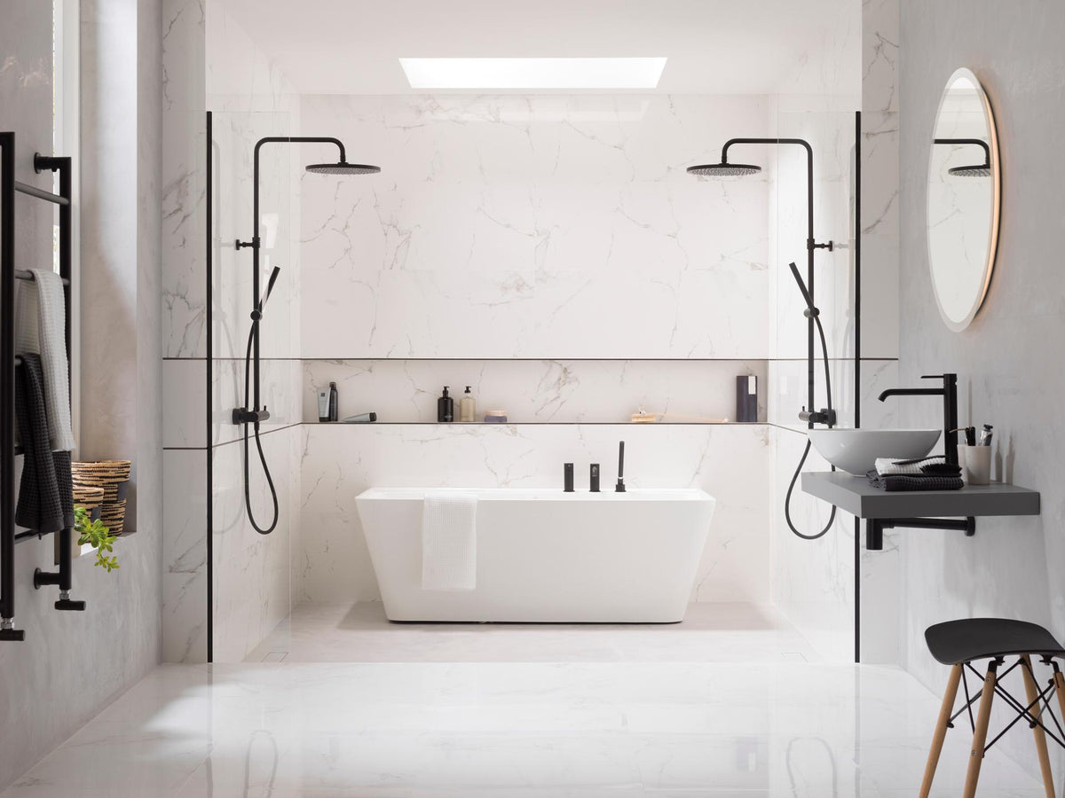 Porcelanosa Yer Karosu Marmol Carrara Blanco Parlak  43,5 x 43,5 cm — Porcelanosa seri görseli