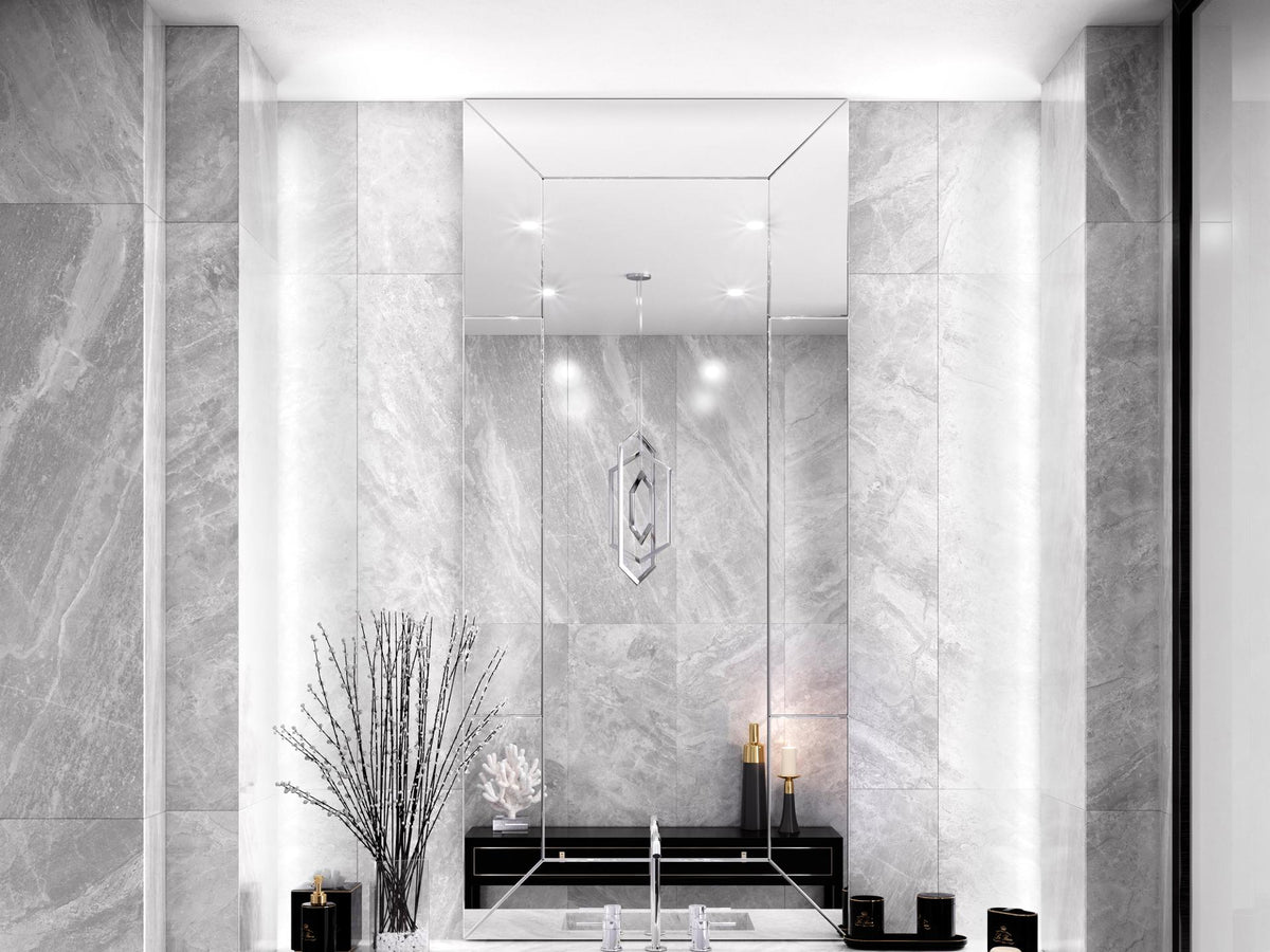 Porcelanosa Duvar Seramiği Parlak Indic Gris Gloss 45 X 120  cm — Porcelanosa 100244485