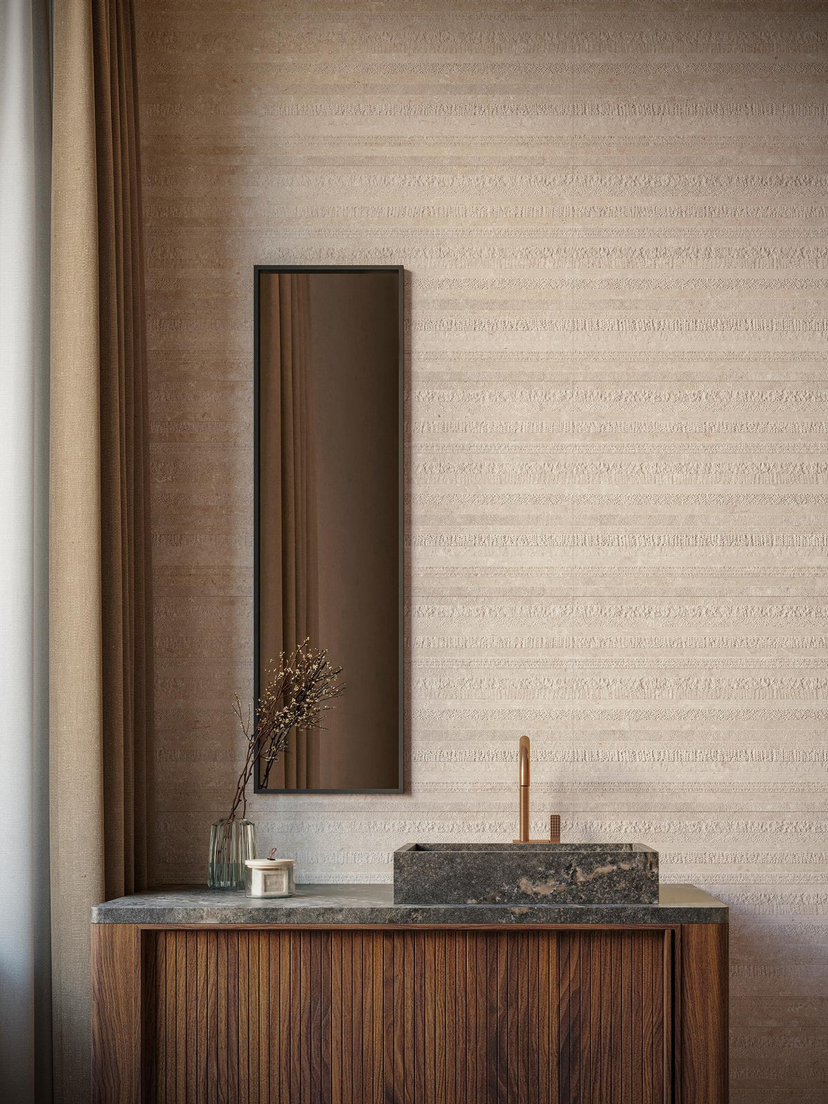 Porcelanosa Duvar Karosu Deco Coral Caliza 45 x 120 cm — Porcelanosa 100330292