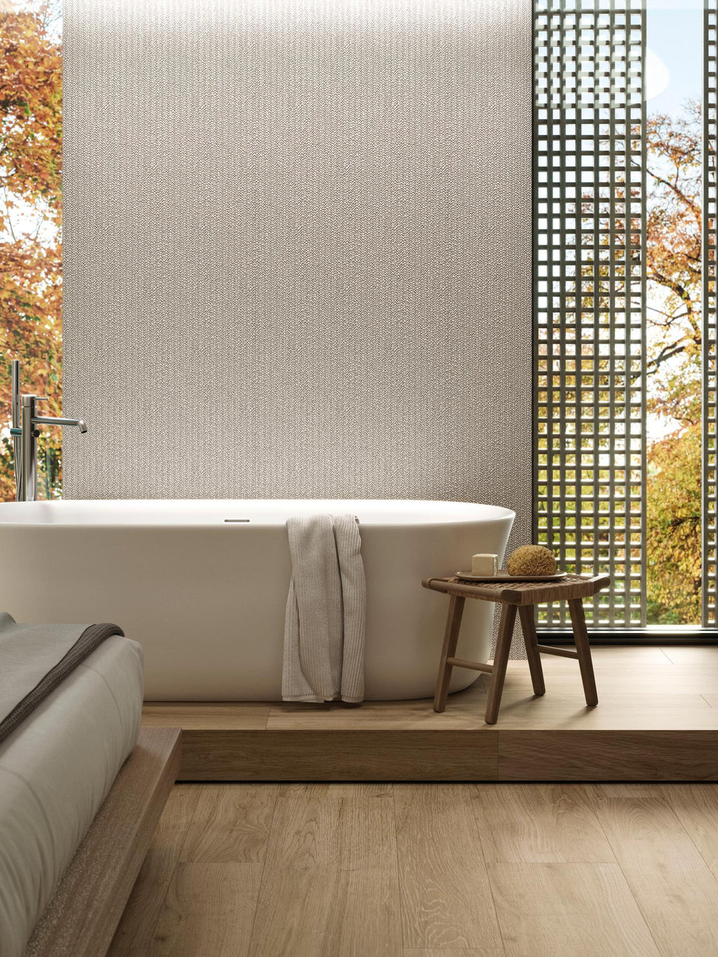 Porcelanosa Duvar Karosu Treccia blanco 59,6 x 150 cm — Porcelanosa 100314025
