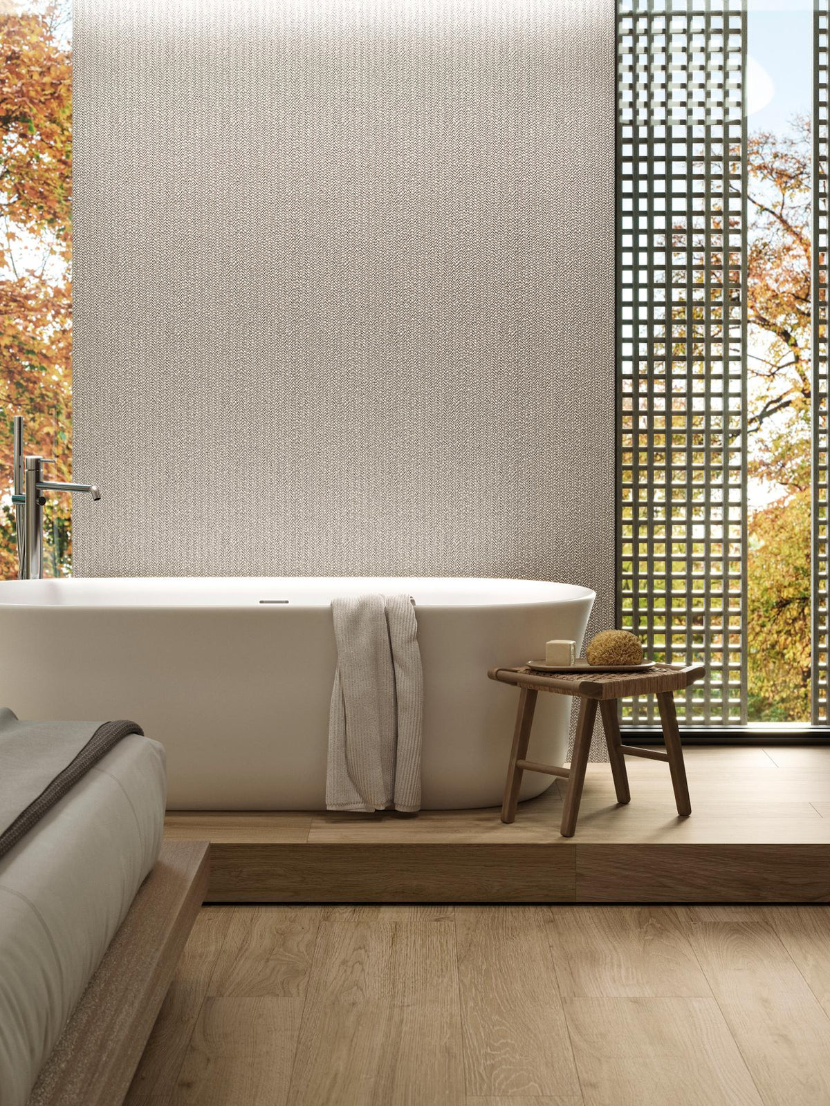 Porcelanosa Duvar Karosu Treccia blanco 59,6 x 150 cm — Porcelanosa 100314025