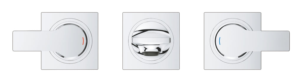 Grohe SPA AllureÜç delikli lavabo bataryası 1/2" M-Size