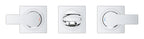 Grohe SPA AllureÜç delikli lavabo bataryası 1/2" M-Size