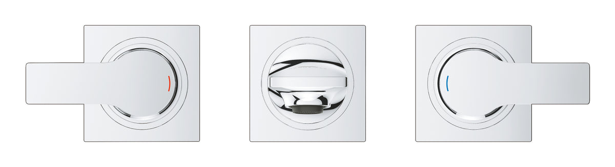 Grohe SPA AllureÜç delikli lavabo bataryası 1/2" M-Size