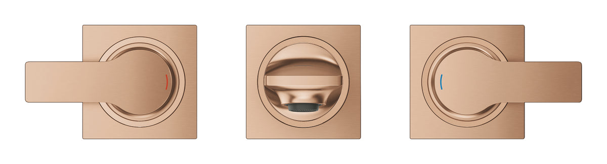 Grohe Allure 3 Delikli Lavabo Bataryası 1/2" M-Boyut Brushed Warm Sunset - 20193DL2