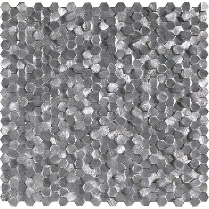 Antic Collanial Mozaik Gravity Aluminium Hexagon Metal 31 x 31 cm