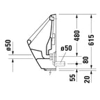 Duravit Pisuar Duraplus Pilli 34.5 X 31.5 cm, Beyaz 0830370000