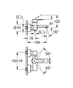 Grohe Banyo Bataryası Lineare Super Steel - 33849DC1