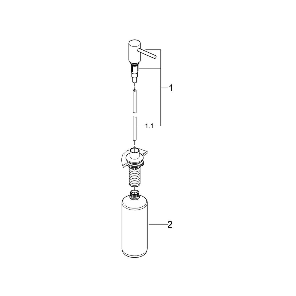 Grohe Cosmopolitan Sıvı Sabunluk Brushed Hard Graphite - 40535AL0