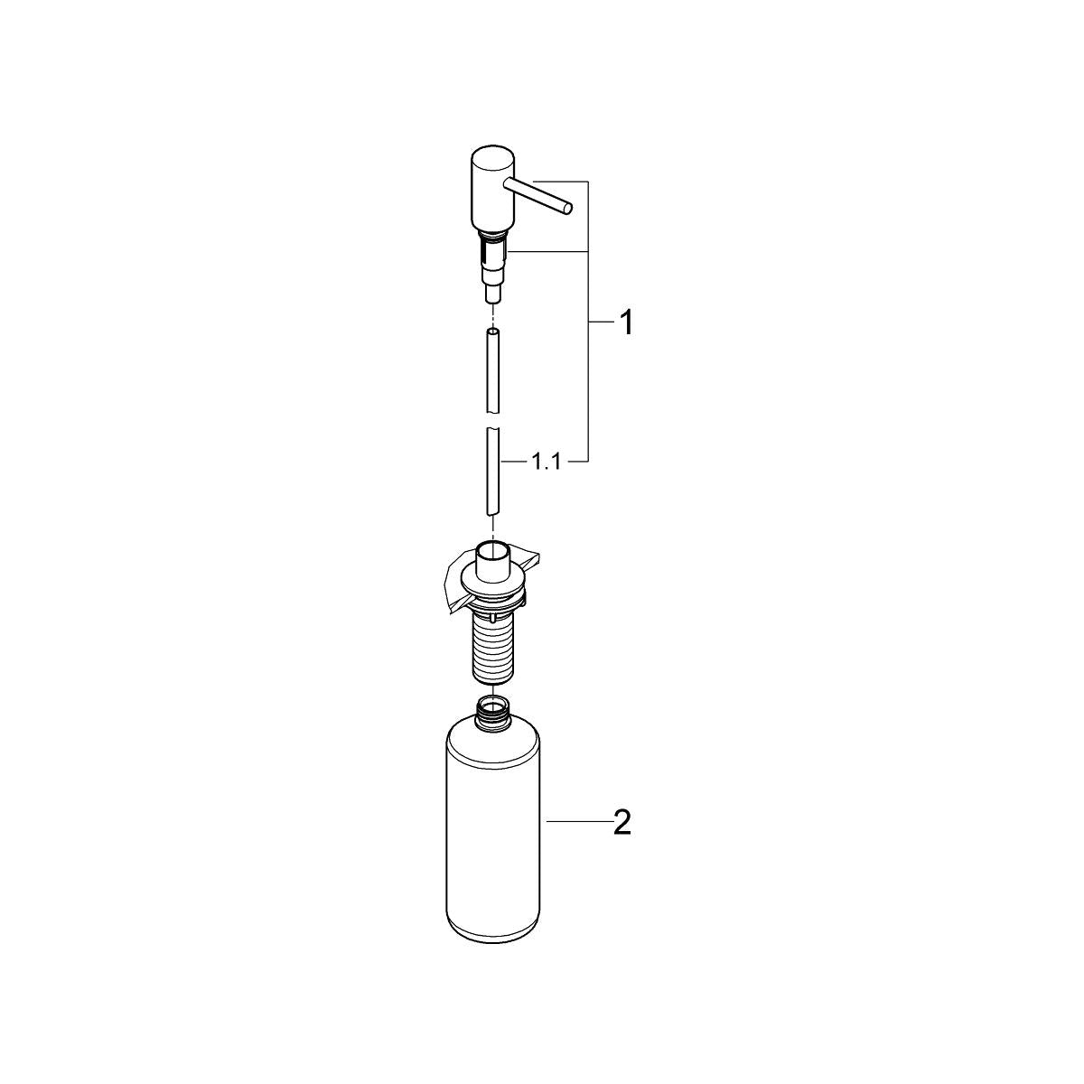 Grohe Cosmopolitan Sıvı Sabunluk Brushed Hard Graphite - 40535AL0