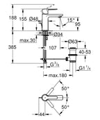 Grohe Lavabo Bataryası Lineare XS-Boyut Super Steel - 32109DC1