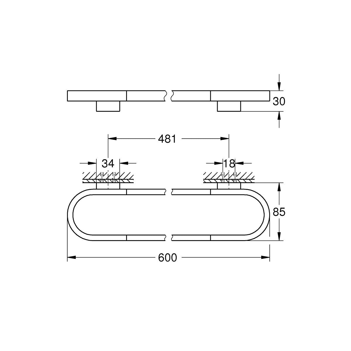 Grohe Selection Havluluk Brushed Cool Sunrise - 41056GN0
