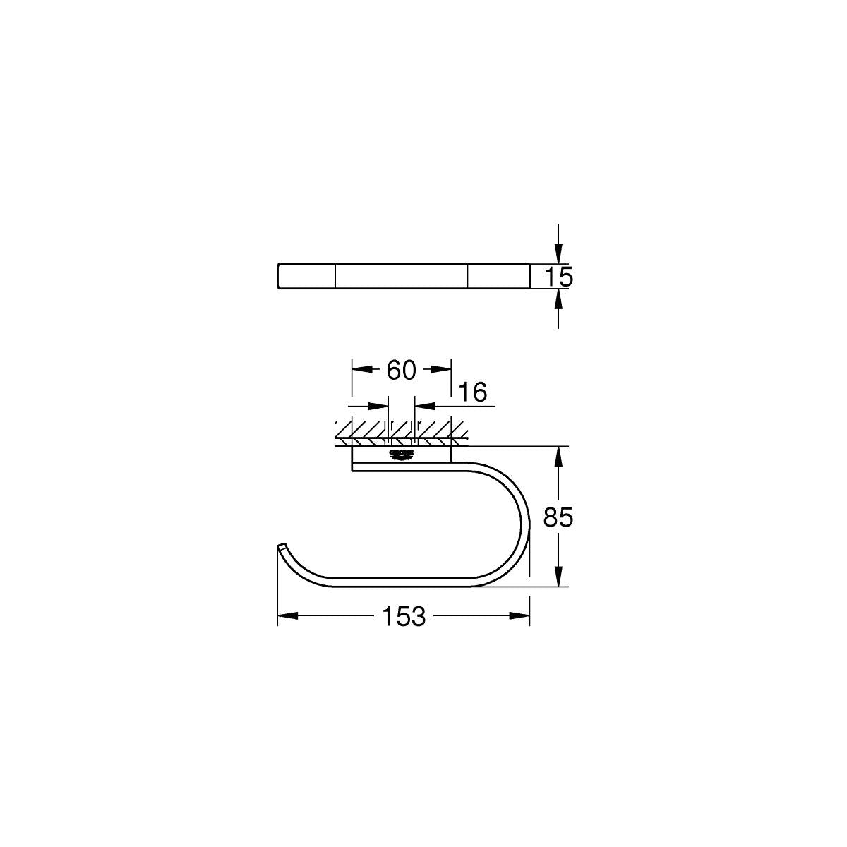 Grohe Selection Tuvalet Kağıtlığı Brushed Cool Sunrise - 41068GN0