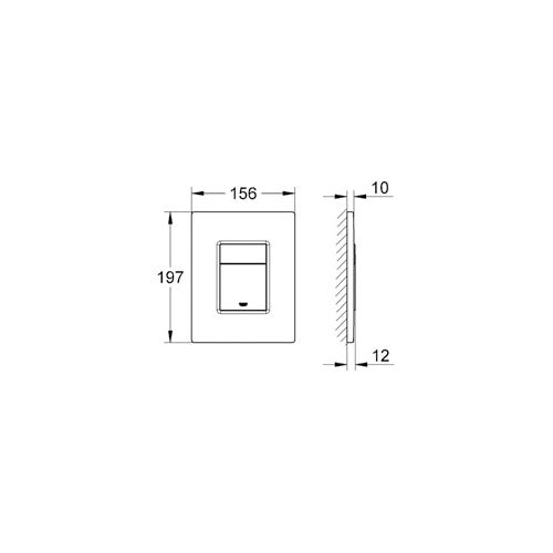 Grohe Gömme Rezervuar Kumanda Paneli ABS Beyaz - 38732SH0