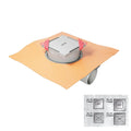 Hüppe Yer Sifonu 10 x 10 cm 50 Lik Yandan Çıkışlı Siyah Paslanmaz Çelik Master S