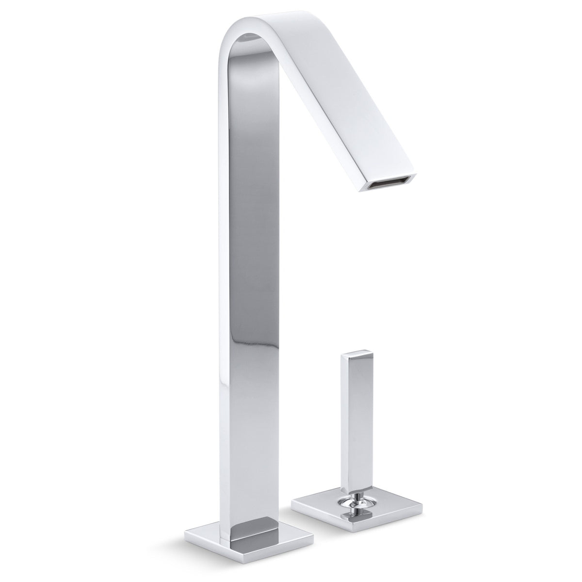 Kohler Lavabo Bataryası Loure Uzun Boyunlu Kumandalı Krom