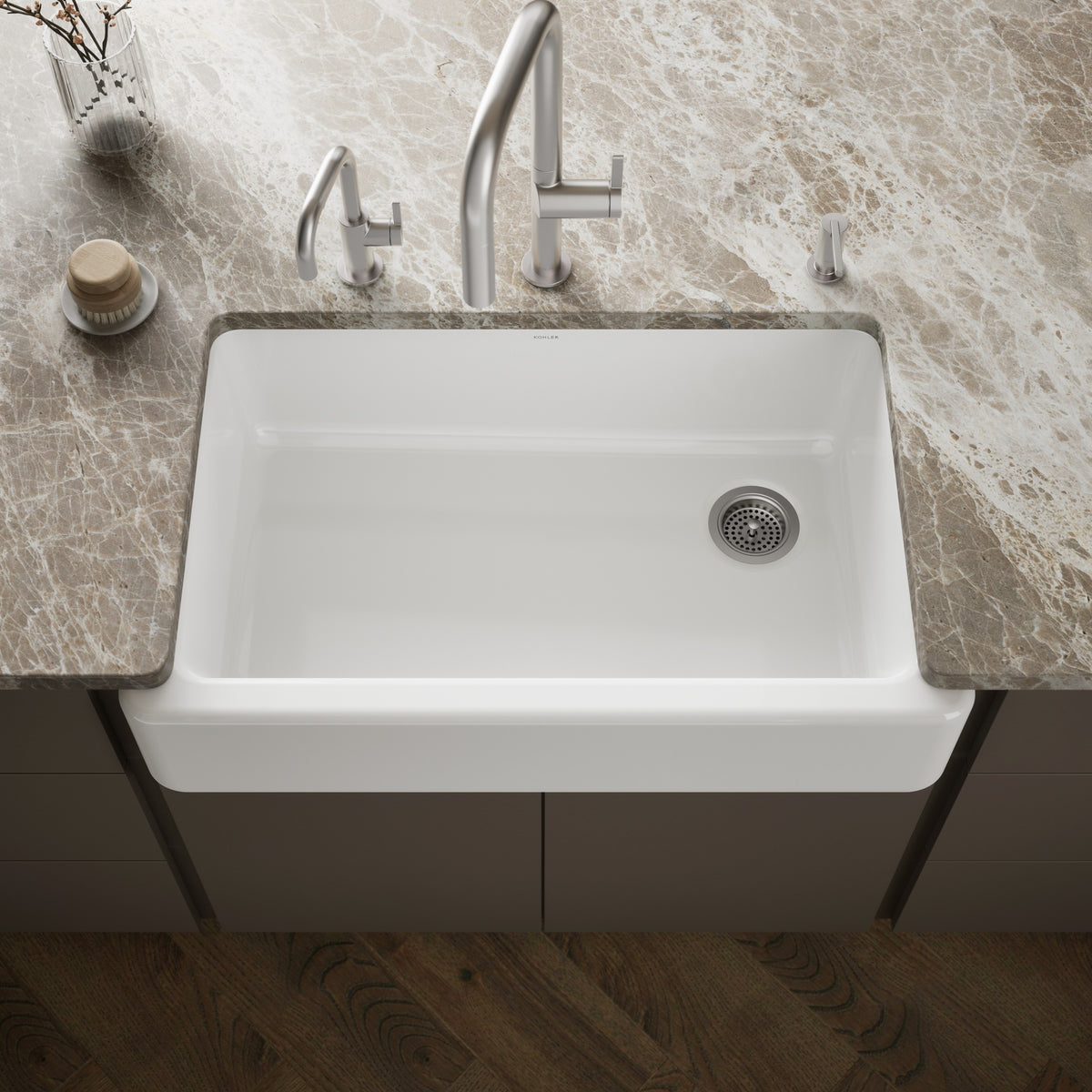 Kohler Eviye Whitehaven Döküm Apron-Front Beyaz