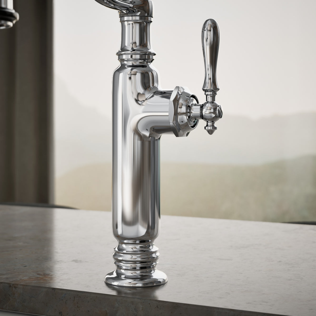 Kohler Eviye Bataryası Tournant Profesyonel , Krom