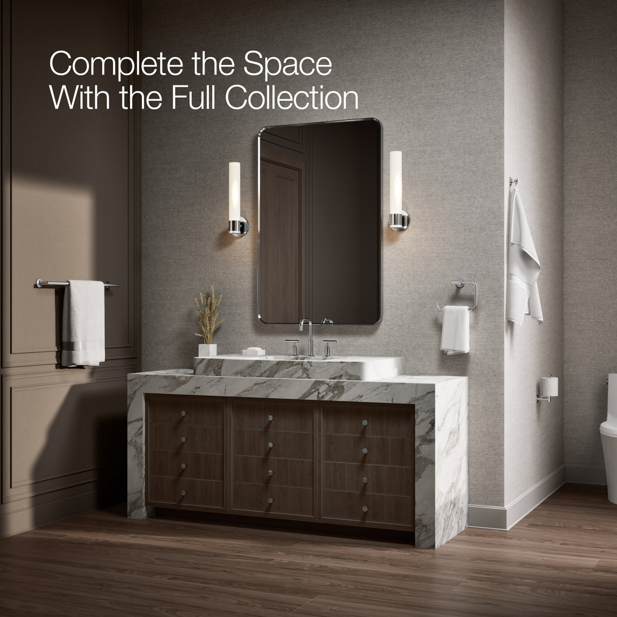 Kohler Bornoz Askısı Purist, Krom
