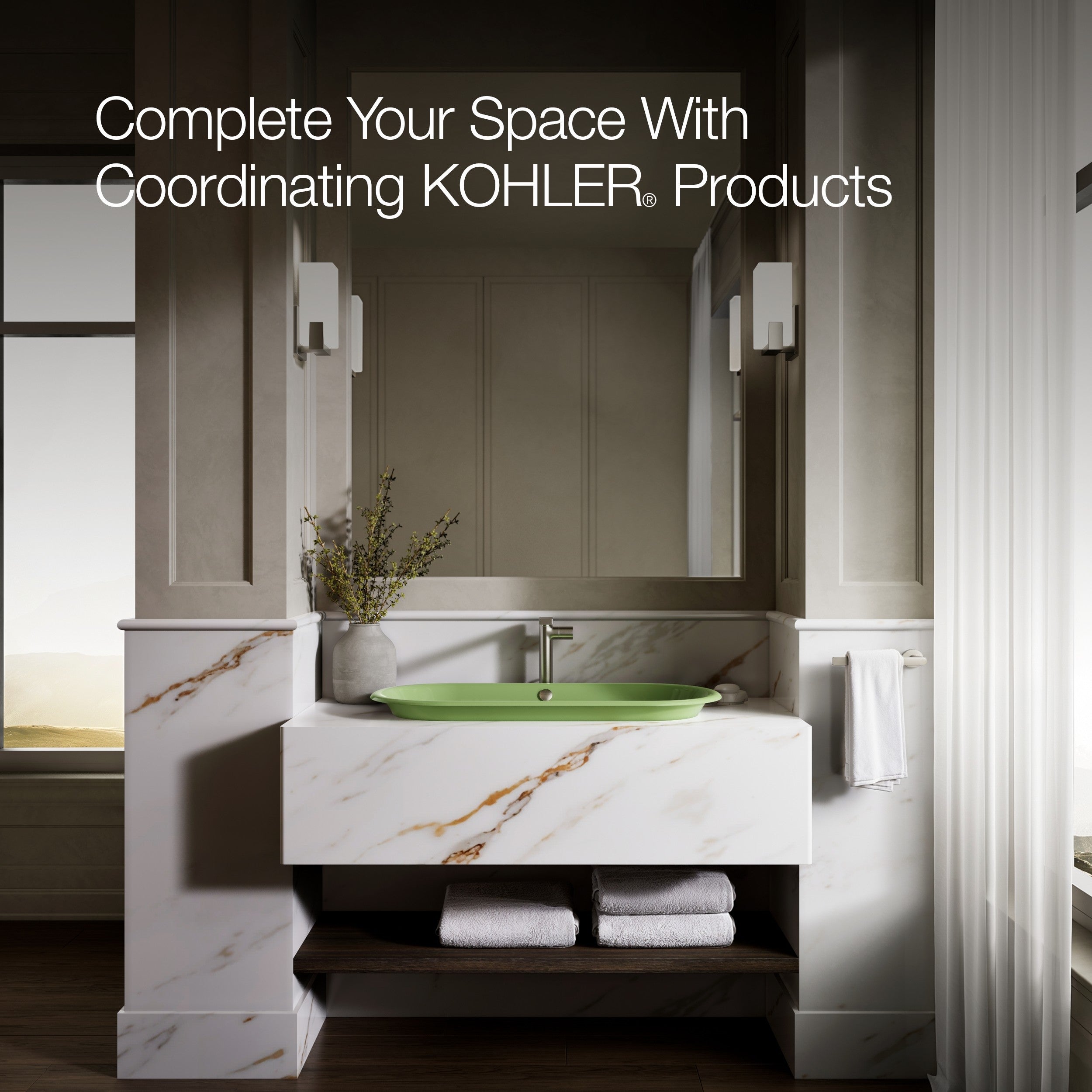 Kohler Lavabo Iron Plains Fresh Yeşil