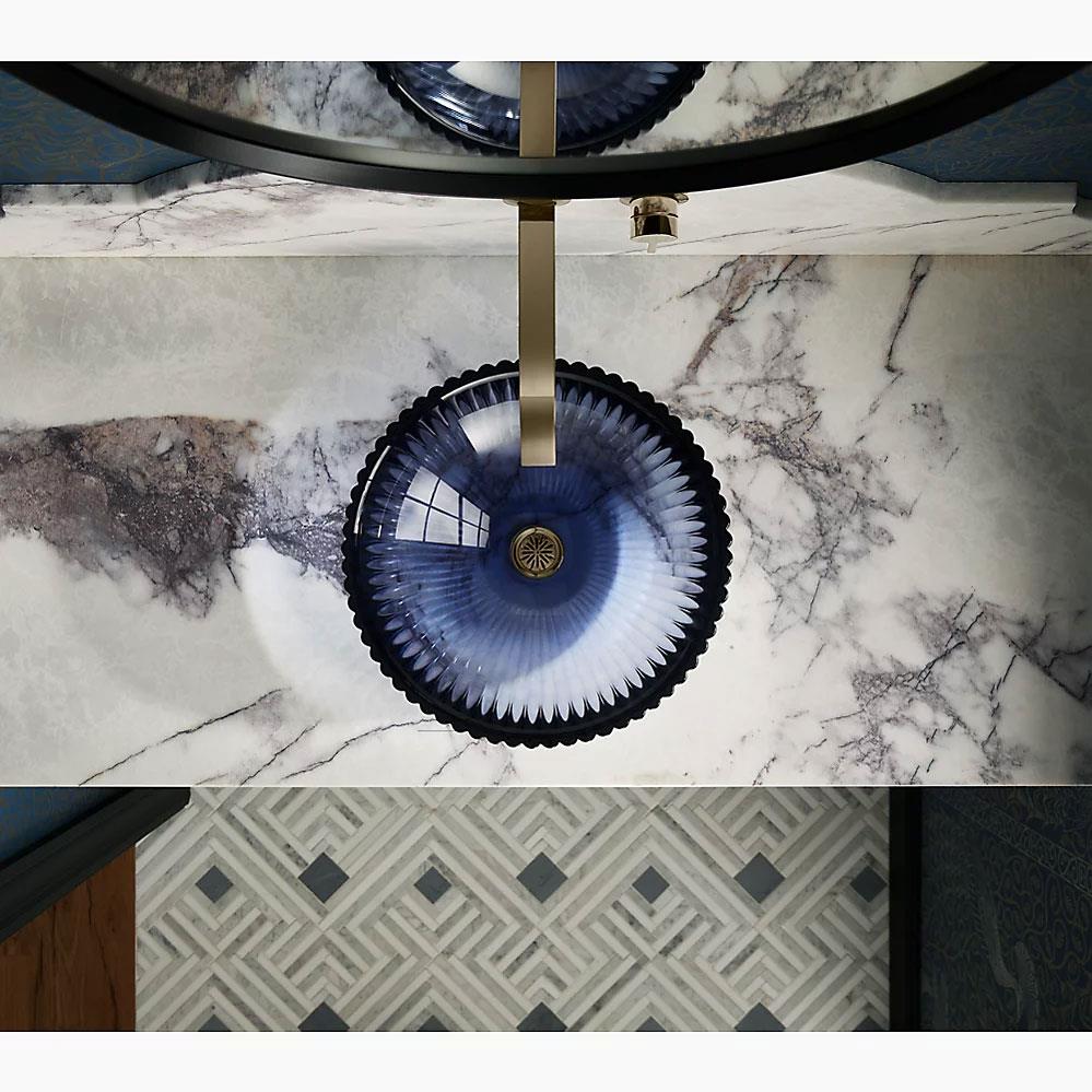 Kohler Lavabo Salute Cam Çanak Translucent Dew