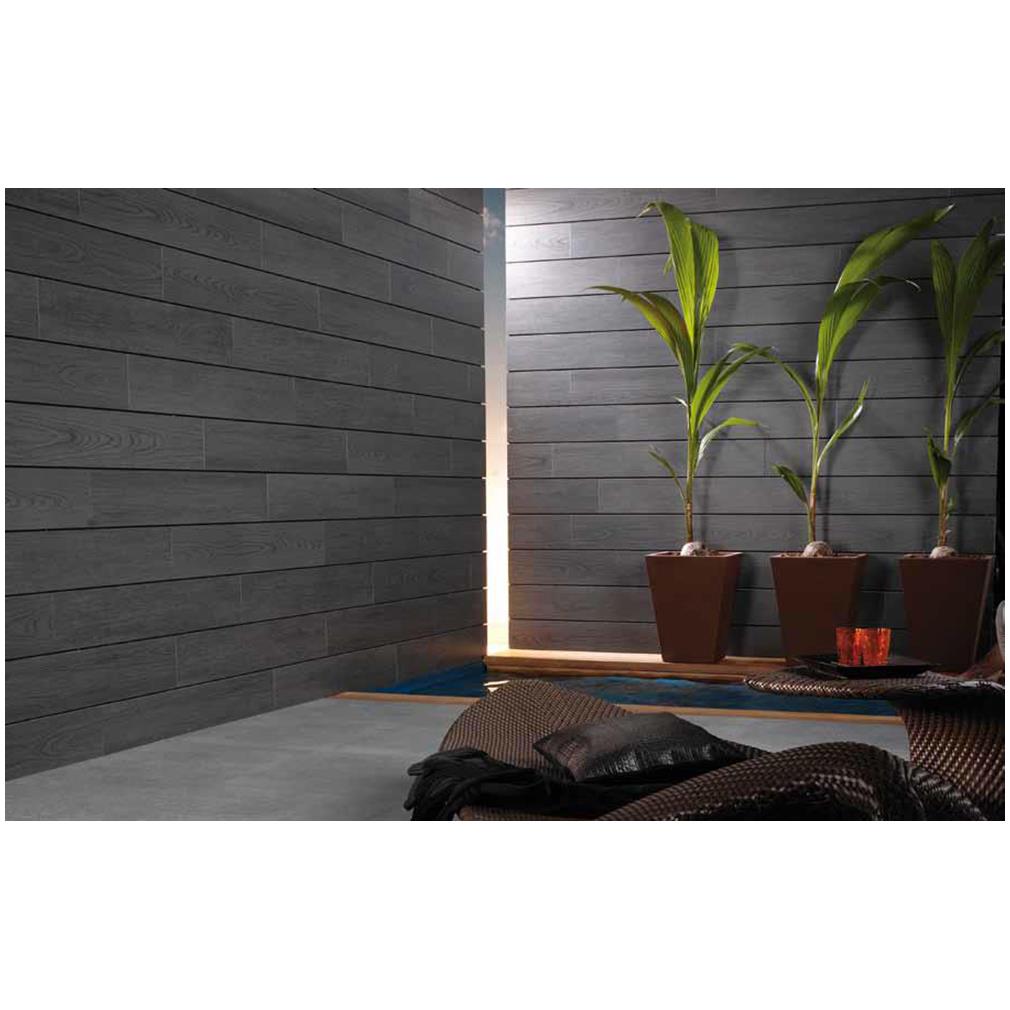 Porcelanosa Yer Seramiği Tablon Antracita 18 x 65.9 cm