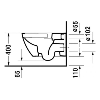 Duravit Klozet Asma Happy D2 Rimmless Mat Antrasit - Thumbnail 20DRV2222398975-TAKIM