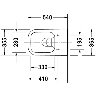 Duravit Klozet Asma Happy D2 Rimmless Mat Antrasit - Thumbnail 20DRV2222398975-TAKIM