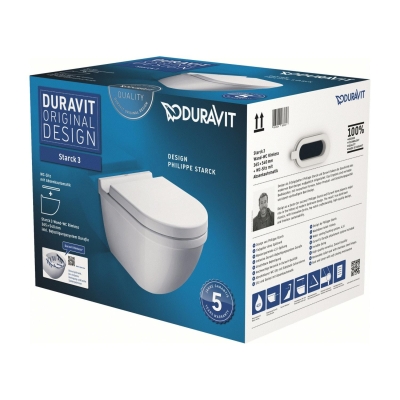 Duravit Klozet Özel Kutulu Starck 3 AsmaKapak Dahil45273900A1 - Thumbnail 20DRV45273900A1