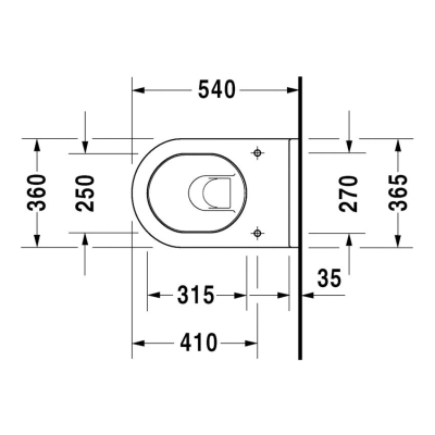 Duravit Klozet Özel Kutulu Starck 3 AsmaKapak Dahil45273900A1 - Thumbnail 20DRV45273900A1