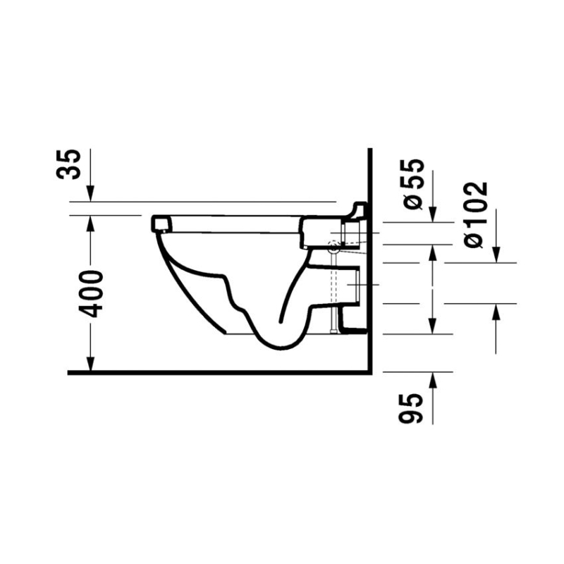 Duravit Klozet Özel Kutulu Starck 3 AsmaKapak Dahil45273900A1 - 20DRV45273900A1