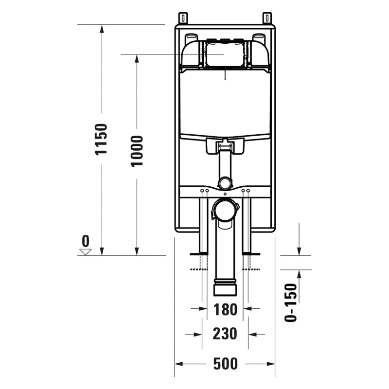 Duravit Gömme Rezervuar Alçıpan Duvar Uyumlu, 9 cm WD1031000000 - 20DRVWD1031000000