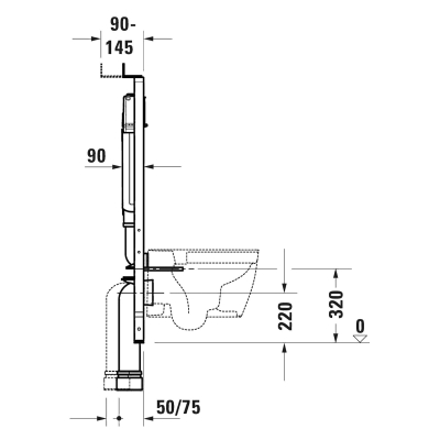 Duravit Gömme Rezervuar Alçıpan Duvar Uyumlu, 9 cm WD1031000000 - Thumbnail 20DRVWD1031000000