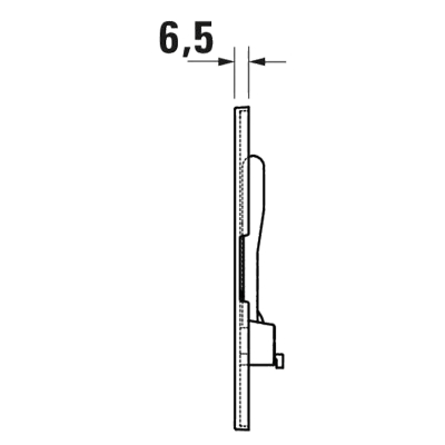 Duravit Gömme Rezervuar Kumanda Paneli Beta 100 Mat Siyah WD5009031000 - Thumbnail 20DRVWD5009031000