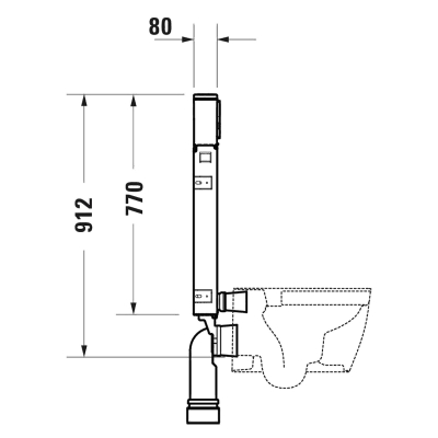 Duravit Gömme Rezervuar Tuğla Duvar Uyumlu, 8cm WD1030000000+6952001095 - Thumbnail 20DRV1506246789-TAKIM