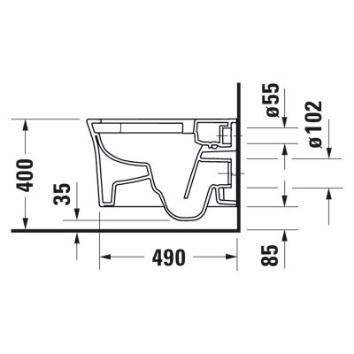 Duravit Klozet White Tulip Asma, Beyaz, Kapak Dahil 2576392075+0027090000 - Thumbnail 20DRV1506243457-TAKIM