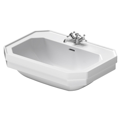 Duravit Lavabo 1930 Serisi Tezgah Üstü 70 x 50 cm Beyaz 0438700000 - Thumbnail 20DRV0438700000