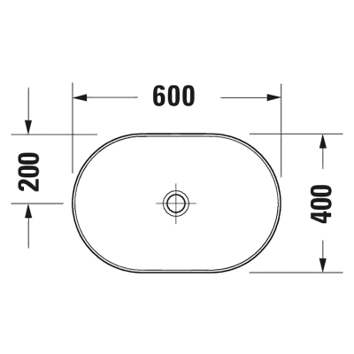 Duravit Lavabo D-Neo Çanak 60 x 40 cm, Beyaz 2372600070 - Thumbnail 20DRV2372600070