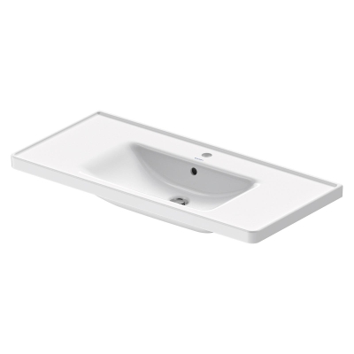 Duravit Lavabo D-Neo Etejerli Tezgah Üstü 105 x 48 cm, Beyaz 2367100000 - Thumbnail 20DRV2367100000