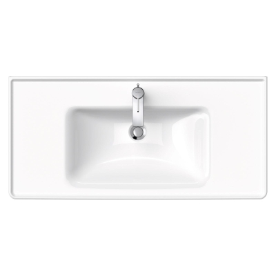 Duravit Lavabo D-Neo Etejerli Tezgah Üstü 105 x 48 cm, Beyaz 2367100000 - Thumbnail 20DRV2367100000