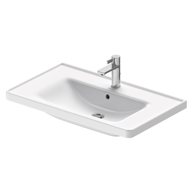 Duravit Lavabo D-Neo Etejerli Tezgah Üstü 80 x 48 cm, Beyaz 2367800000 - 20DRV2367800000