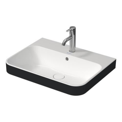 Duravit Lavabo Happy D.2 Plus 60 x 46 cm, Beyaz / Antrasit Mat 606061000 - Thumbnail 20DRV2360606100