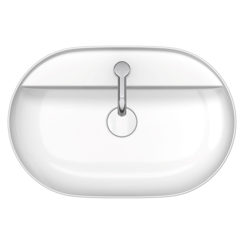 Duravit Lavabo Luv DuraCeram Batarya Banklı Çanak 60 cm, Gri/Beyaz 0380602300 - 20DRV0380602300