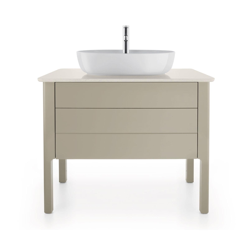 Duravit Lavabo Luv DuraCeram Batarya Banklı Çanak 60 cm, Gri/Beyaz 0380602300 - 20DRV0380602300