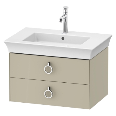 Duravit Lavabo Takımı White Tulip Etejerli 75 x 49 cm, Taupe Parlak 2363750000 - Thumbnail 20DRV1506246781-TAKIM