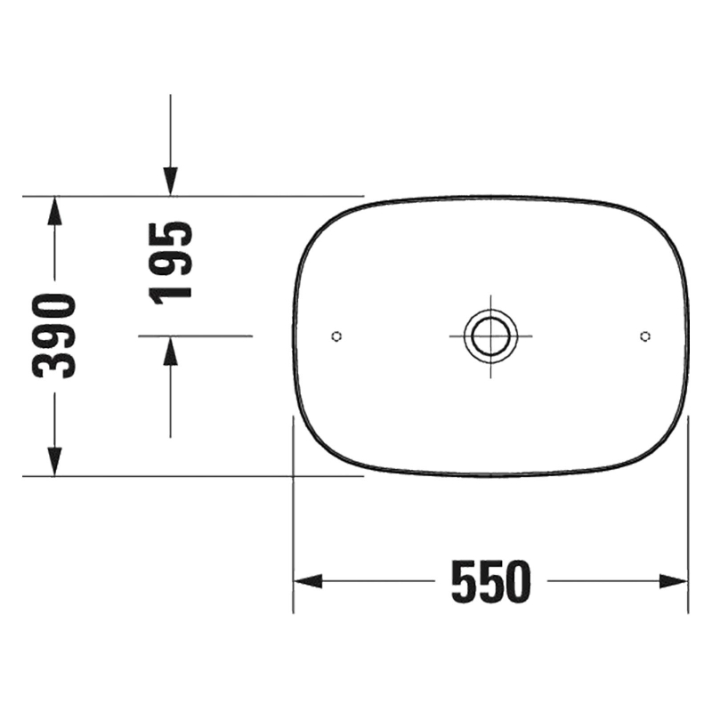 Duravit Lavabo Zencha Çanak 55x39 cm, Mat Antrasit 2373551379 - 20DRV2373551379